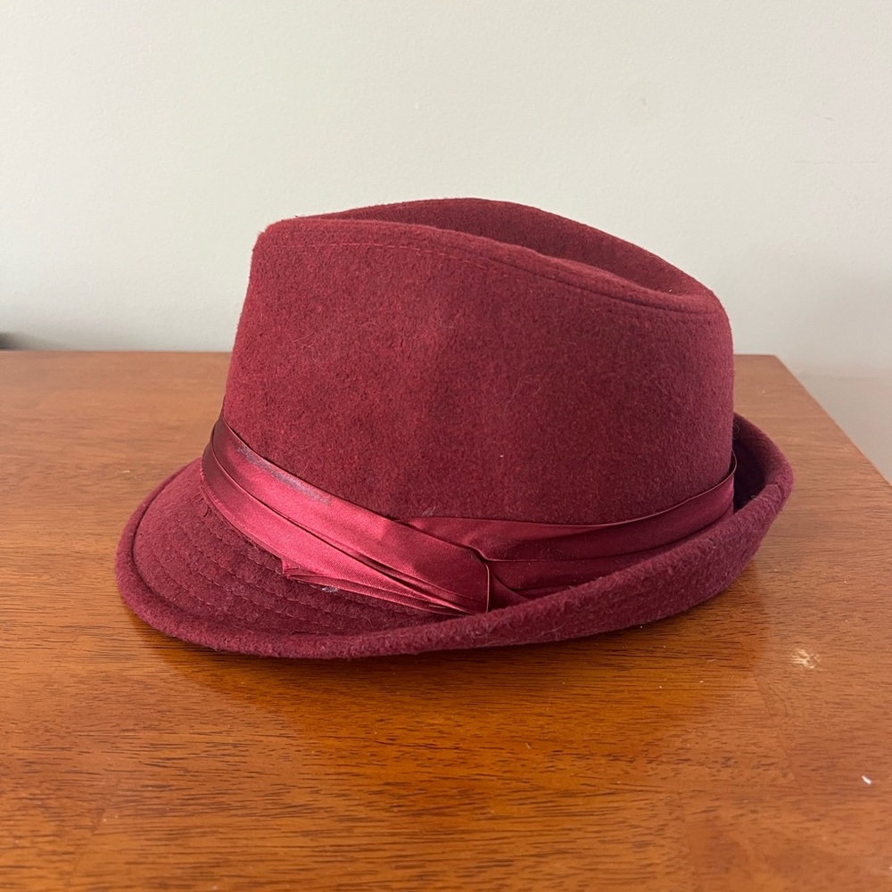 Raspberry red fedora | Gatsby | Gangster | 1920s |one-size